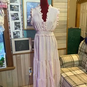 NWT Max Studio Ruffled Tiered Midi Dress